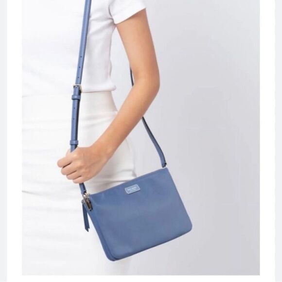 Kate Spade blue cross body purse - Picture 1 of 14